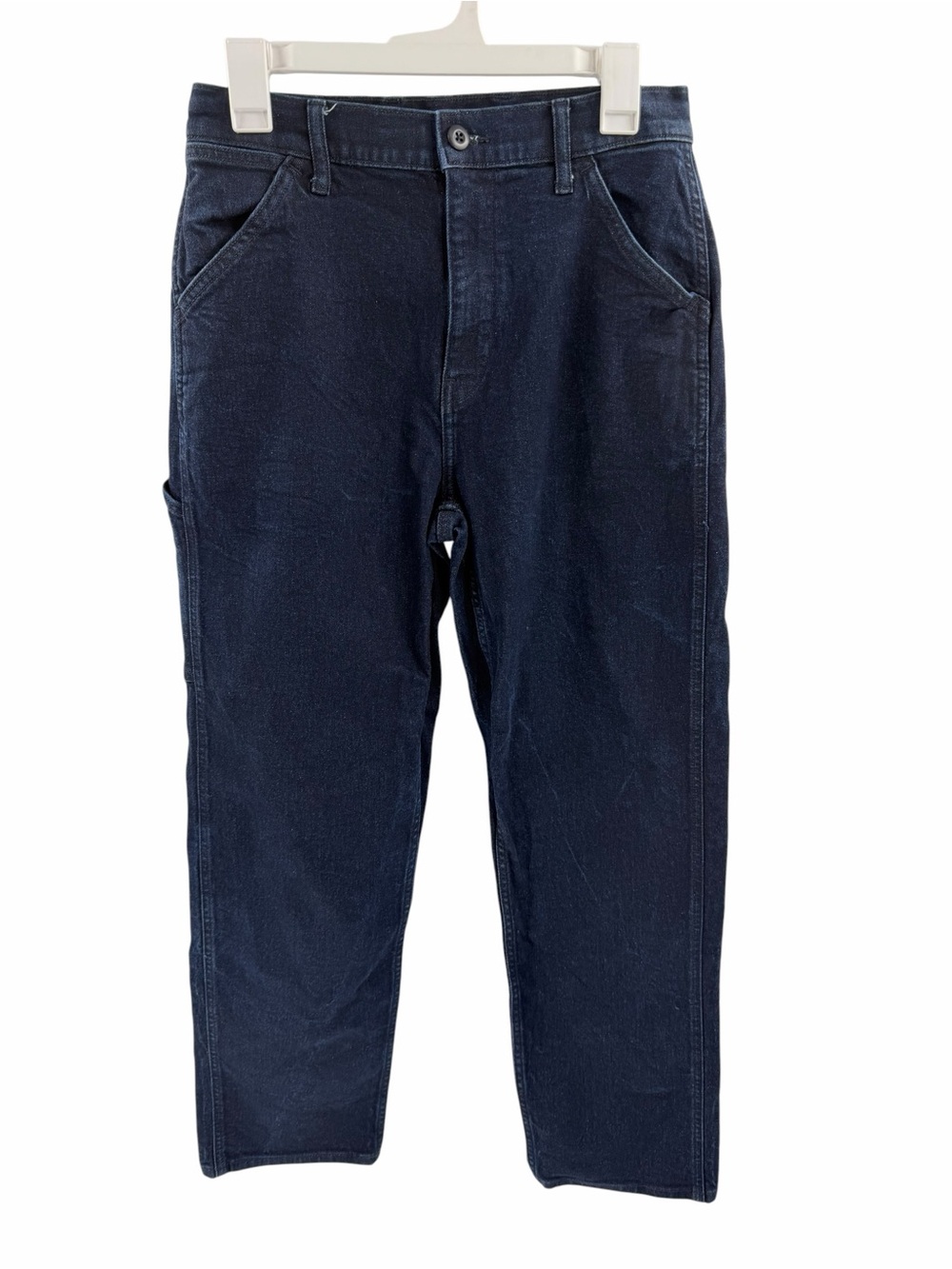Uniqlo Wide-Fit Work Pants‎ Carpenter Dark Wash Men’s Size S 27-30in